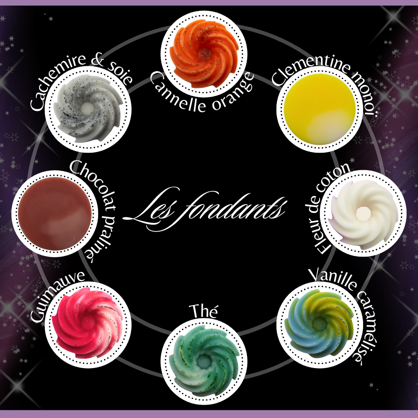 Coffret Cadeau Automne Hiver - Noël - 16 fondants & 1 Brule Parfum