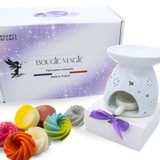 Coffret Cadeau Automne Hiver - Noël - 16 fondants & 1 Brule Parfum